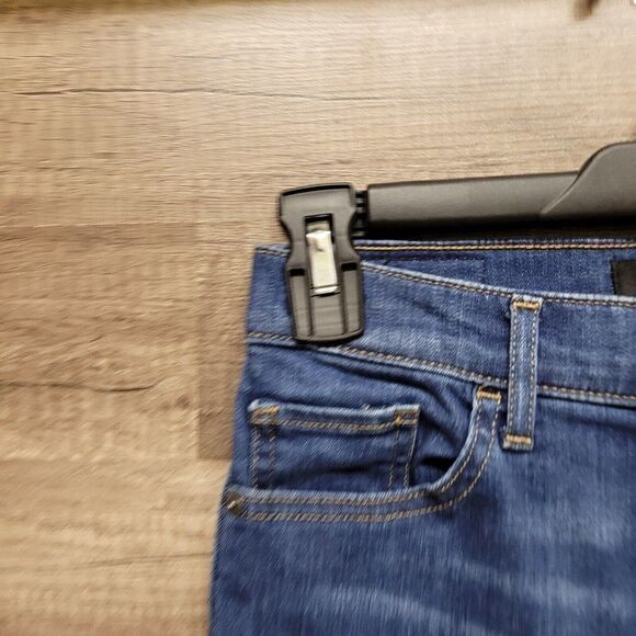 Express Straight Super High Rise Ankle Jeans Blue‎ Medium Wash Womens 2 - Picture 8 of 16